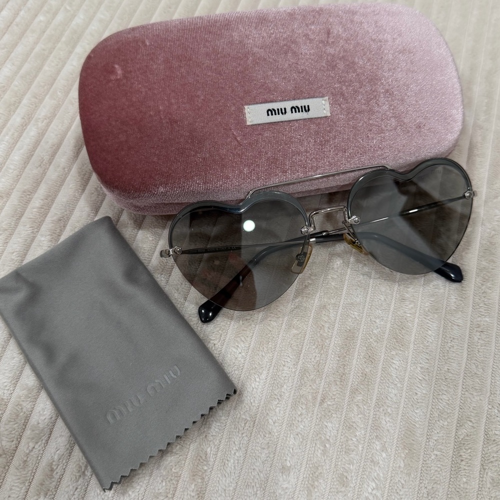 Miu Miu Heart Gray Sunglasses